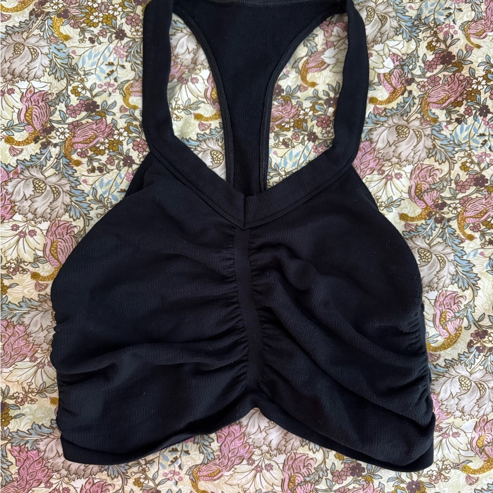 Anthropologie Black Crop Top